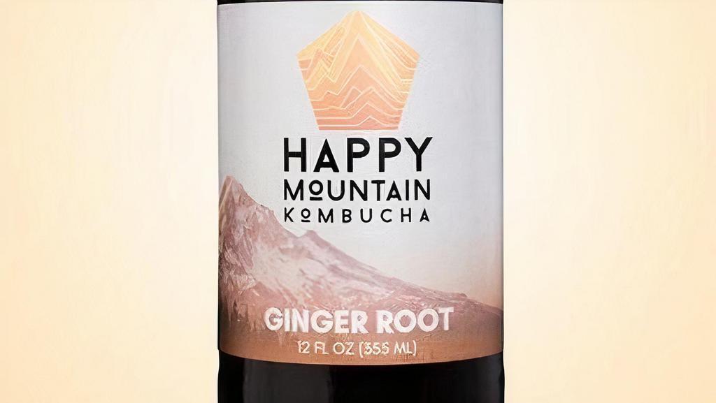 Ginger Root- Happy Mountain Kombucha · Our top seller! A spicy and subtly sweet treat. A delicious blend of organic white peony tea, organic kombucha culture, organic dried ginger and ginger extract.