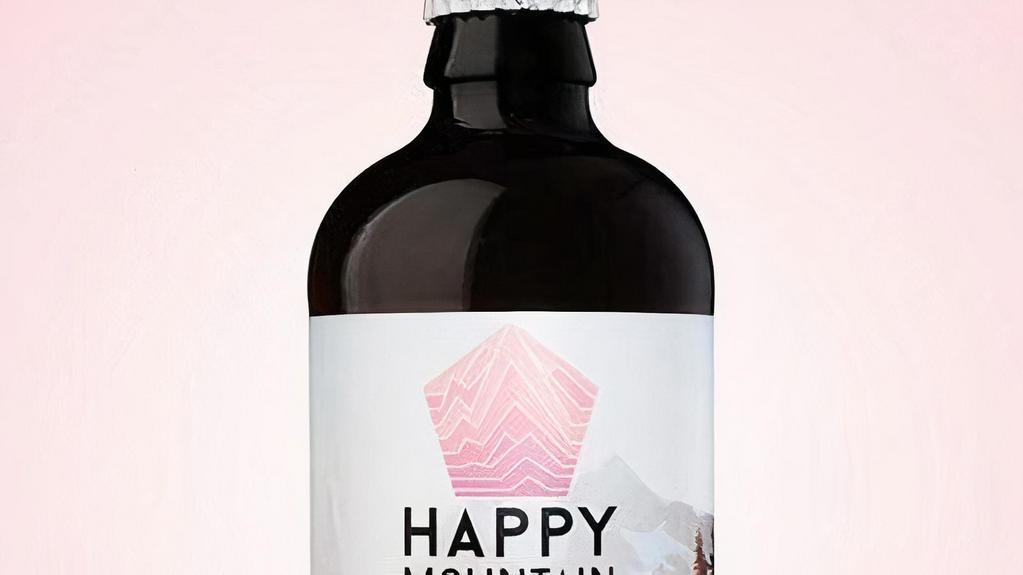 Peach Blossom- Happy Mountain Kombucha · Crafted with organic white peony tea, organic kombucha culture and rounded out with peach, orange and tangerine extract. This fruity and refreshing kombucha hits the spot.