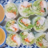 Fresh Rolls · Our guests' favorite. Delicate rice paper wraps are filled with shrimp or tofu, thai basil, ...