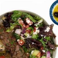 Beef Koobideh Kabob Plate Combo · Ground Seasoned Beef Kabobs Served w/ Basmati Rice, Side Salad, Fresh Pita & Your Choice of ...