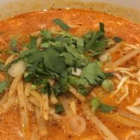Tom Yum (Thai Signature Hot & Sour Soup) · Thai signature hot and sour soup. Traditional Thai sour soup with kaffir leaves, lemon grass...