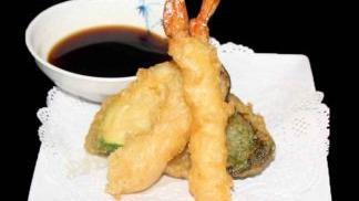 Tempura Mixed · Lightly fried two shrimp and three vegetables in tempura batter.