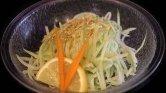 Cucumber Salad · Cucumber with sweet vinegar sauce.