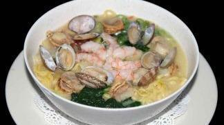 Seafood Ramen Noodle · Noodle with clam, scallop & shrimp