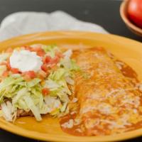 Lunch Special · A bean and cheese burrito served enchilada style with a bean tostada. Substitute Beef Chicke...