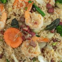 Garlic Butter Fried Rice · Add chicken, tofu, pork, beef or shrimp for an additional charge.