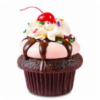 Strawberry Sundae · Chocolate, strawberry, vanilla, sprinkles and a cherry...all in one delicious party-of-a-cup...