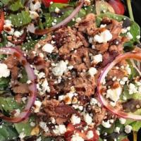 Bleu Balsamic · #LiveHealthy - Shaved steak, spinach salad, cherry tomato, red onion, bleu cheese, balsamic....