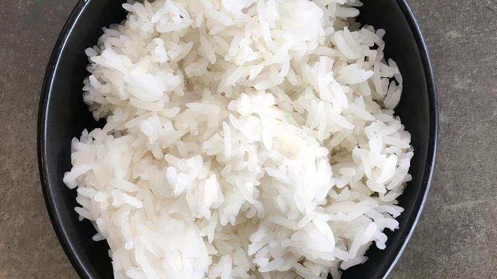 Jasmine Rice · hot, fluffy, sticky jasmine rice