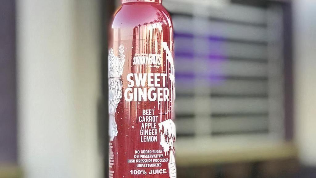 Sweet Ginger 12Oz. · Apple, beet, carrot, lemon, and ginger. 12 oz.
