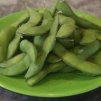 Edamame · Soy bean, and lightly salted.