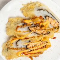 Hot Roll · Cooked salmon, and deep-fried.