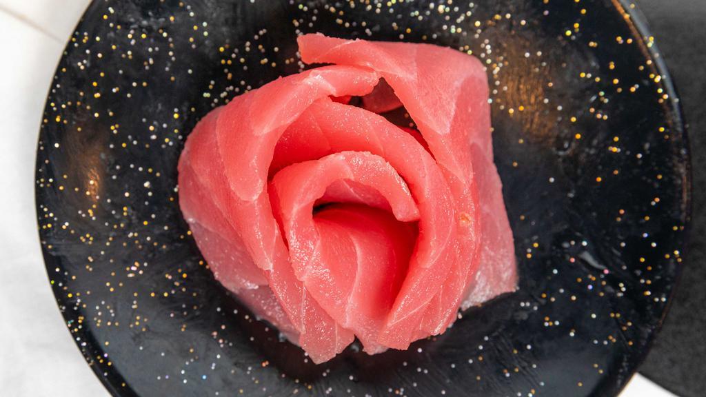 Tuna Sashimi · Raw. Three pieces.