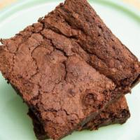 Brownie · Gluten free and dairy free brownies, THESE DO CONTAIN EGGS. The flour base is almond and tap...