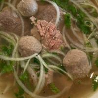 Meatballs Noodles Soup · 
