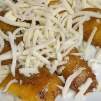 Tajadas Con Queso / Sweet Plantains With Cheese · 