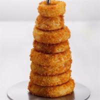Onion Rings · Large beer battered rings deep fried to perfection.