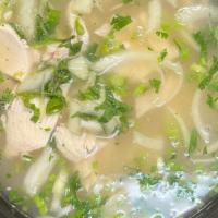 Phở Gà ( Chicken Noodle Soup) · Rice Noodle Soup with boiled Chicken.