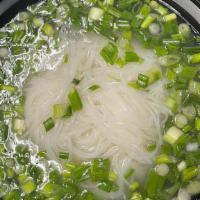 Phở Không Thịt ( No Meat Noodle Soup) · Rice noodle soup without meat.