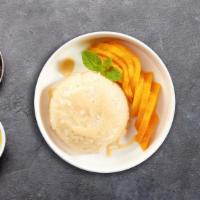 Mango & Sweet Sticky Rice · Sweet sticky rice served with fresh mango and our house-made sweet and salty coconut sauce, ...