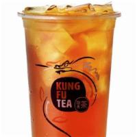 Kung Fu Black Tea · Freshly brewed black tea and cane sugar.