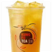 Kung Fu Green Tea · Freshly brewed green tea and cane sugar.