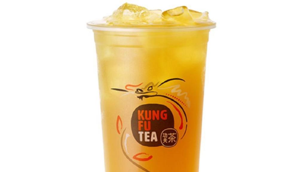 Kung Fu Oolong Tea · Freshly brewed oolong tea and cane sugar.