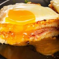 Melt · Protein, fried egg, cheese melted together with bread.