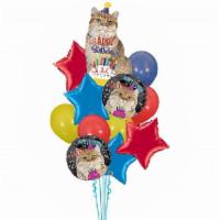 Have A Catty Birthday Balloon Bouquet · Have a Felinetastic Birthday with our Catty Bouquet.

One festive 33