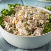 Traditional Tuna Salad · Albacore Tuna, Onion, Celery, Capers, Fresh Squeezed Lemon & Mayo.