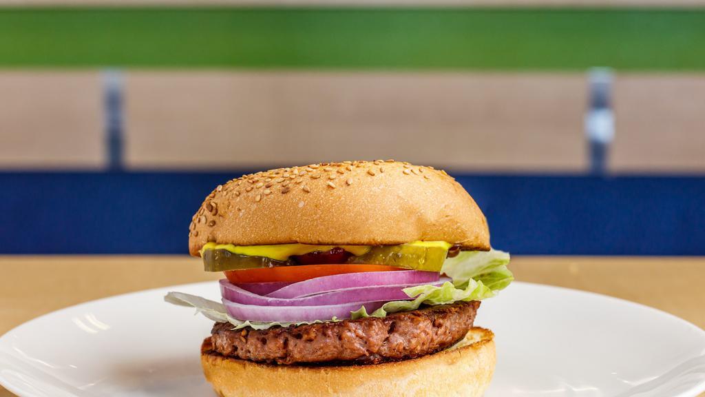 Beyond Burger · 100% Vegan Plant-Based Patty with all the fixings, Ketchup & Mustard