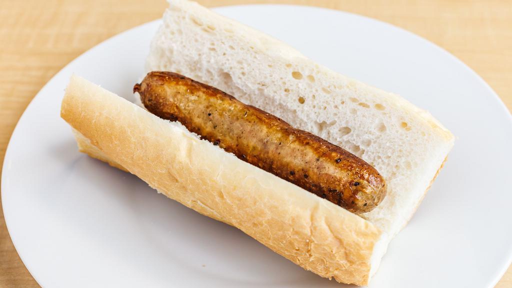 Grilled Italian Sausage · Served on French bread.