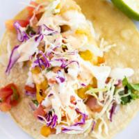 Bajamar Fish Taco · Grilled or battered fish with cabbage, pico de gallo, chipotle and aioli sauce **vegetarian ...