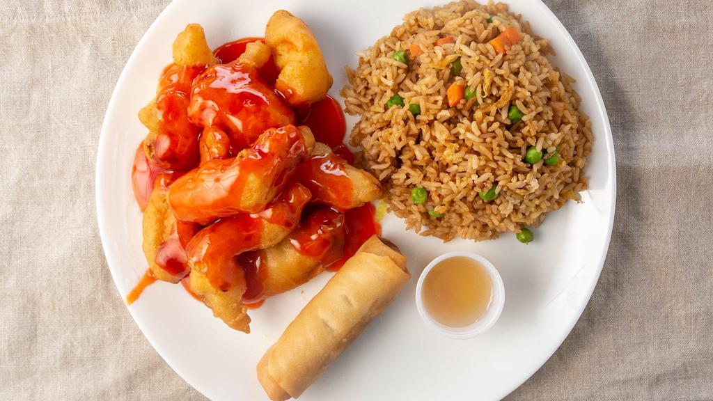 Sweet And Sour Chicken · Cooked with or incorporating both sugar and a sour substance.