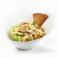 Caesar · Romaine, real bacon bits, parmesan, croutons & creamy caesar dressing. Recommended protein: ...