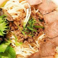 Shoyu Soup Ramen 牛骨酱汤面 · Non-spicy soup noodles, with soup based on shoyu paste, soy sauce, and beef sauce.
Topping w...