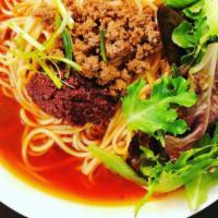 Chongqing Soup Ramen 重庆面 · Spicy. Authentic spicy soup noodle. The soup based on soy sauce and premium Sichuan chili oi...