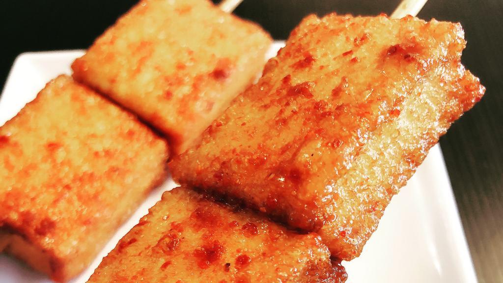 Fish Bread (2 Pieces)鱼豆腐 · Spicy. Aka fish cake/ fish bread. 100% fish meat made. Crisp outside, chewy inside.