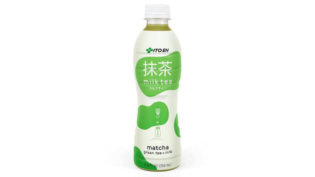 Japanese Matcha Green Milk Tea (Ito En / 伊藤园抹茶奶茶) · Bottled - light sweet matcha green milk tea.