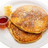 Pancakes · Gluten free pancakes served with option for banana, blueberry, strawberry, or chocolate chip...