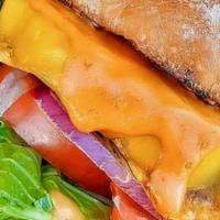 Classic Mushroom Burger · Include a side of fries and a tivoli salad. House made super mushroom patty - topped with le...