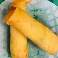 Vegetable Spring Roll · Two pieces.