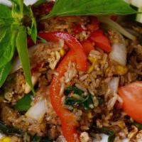 Basil Fried Rice · Spicy, Jalapeno, basil and onion.