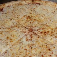 Cheese · Fresh whole milk mozzarella, homemade pizza sauce, and dusted with romano cheese. Simple and...