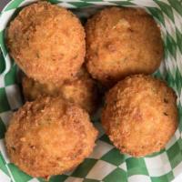 Marys Mac & Cheese Balls · Mary's Mac and cheese balls with chipotle aiole sauce