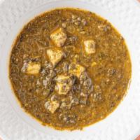 Kashmir Spinach · Sautéed spinach simmered with paneer cheese.