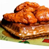 Chicken N' Waffle · Prefect blend of boneless chicken dressed in your favorite sauce, placed on top of a crispy ...