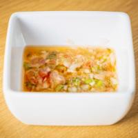 Vinaigrette · 2 oz of salsa with tomato, onions and green bell peppers.
(gluten free)