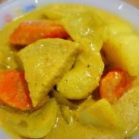Yellow Curry · Choice of meat with potato, carrot, and onion.