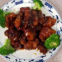 General Tao'S Chicken · Hot and spicy sauce.